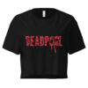 🔥 Deadpool Blood Splatter Cropped Tee