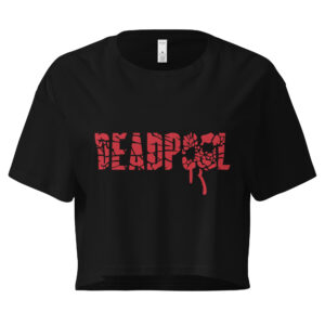 🔥 Deadpool Blood Splatter Cropped Tee