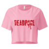 🔥 Deadpool Blood Splatter Cropped Tee