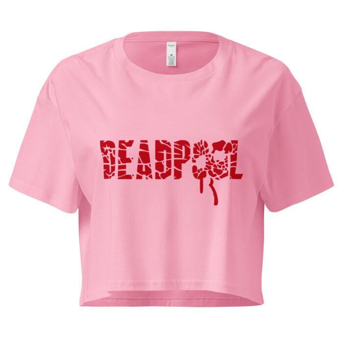 🔥 Deadpool Blood Splatter Cropped Tee