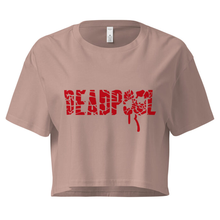🔥 Deadpool Blood Splatter Cropped Tee