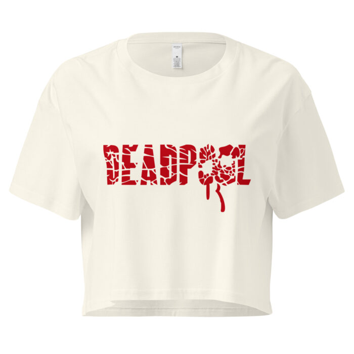 🔥 Deadpool Blood Splatter Cropped Tee