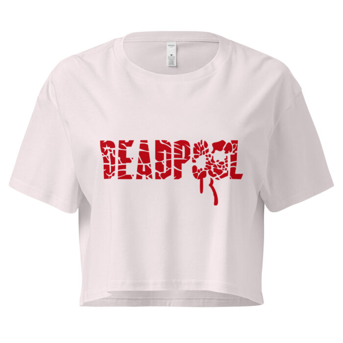 🔥 Deadpool Blood Splatter Cropped Tee