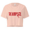 🔥 Deadpool Blood Splatter Cropped Tee
