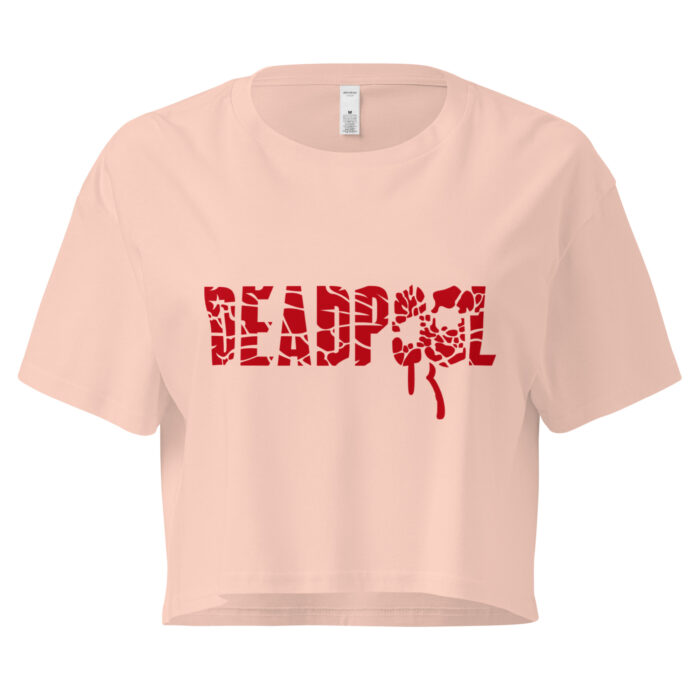 🔥 Deadpool Blood Splatter Cropped Tee
