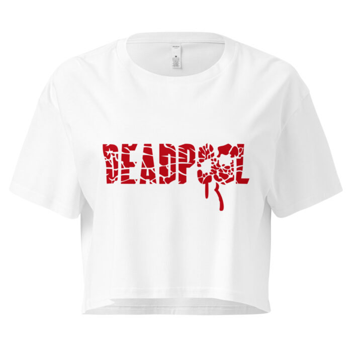 🔥 Deadpool Blood Splatter Cropped Tee