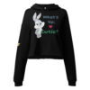 🐰 What's Up, Cutie? Cropped Hoodie