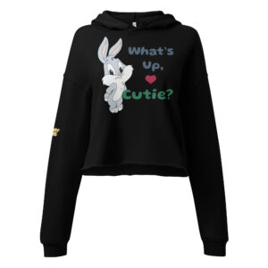🐰 What's Up, Cutie? Cropped Hoodie