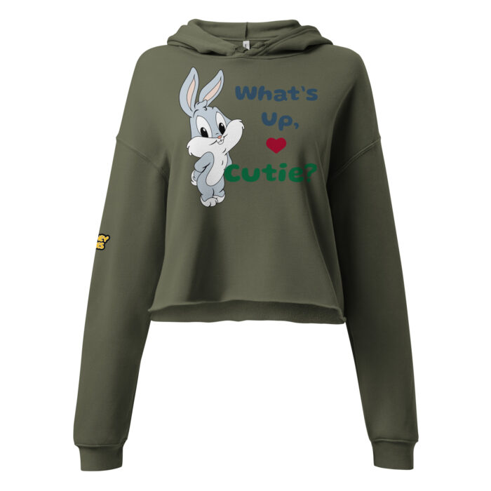 🐰 What's Up, Cutie? Cropped Hoodie