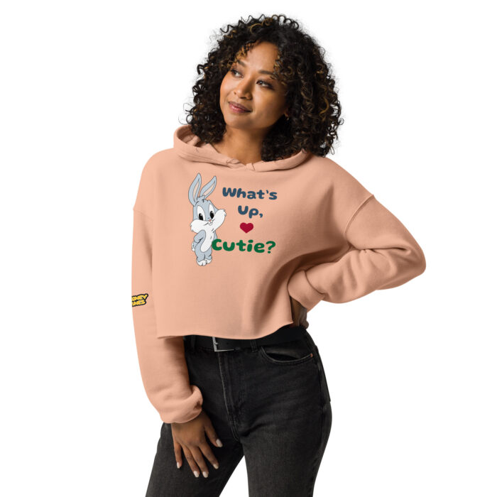 🐰 What's Up, Cutie? Cropped Hoodie