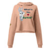 🐰 What's Up, Cutie? Cropped Hoodie