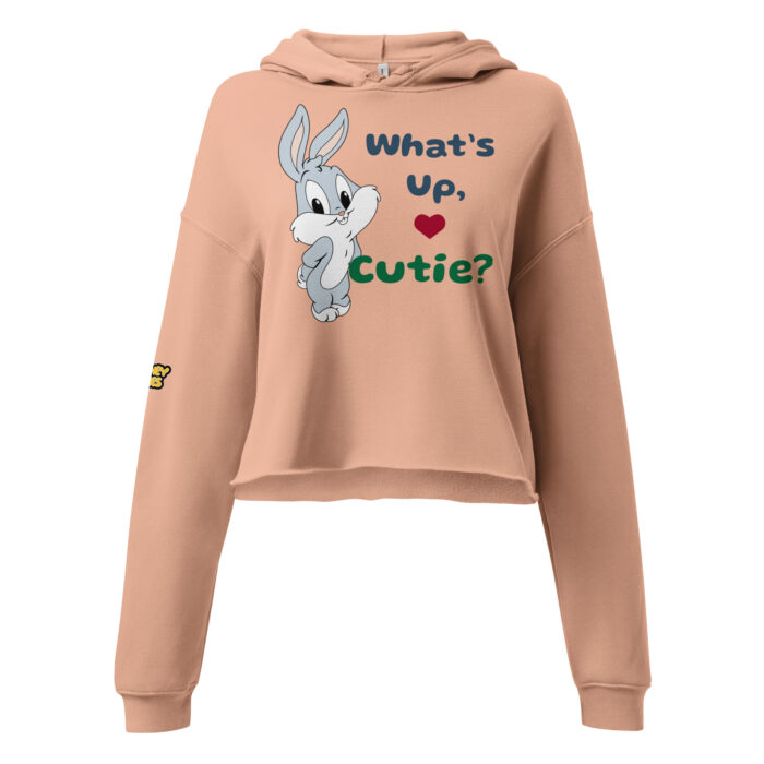 🐰 What's Up, Cutie? Cropped Hoodie
