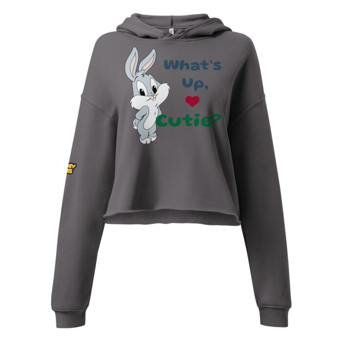 🐰 What's Up, Cutie? Cropped Hoodie