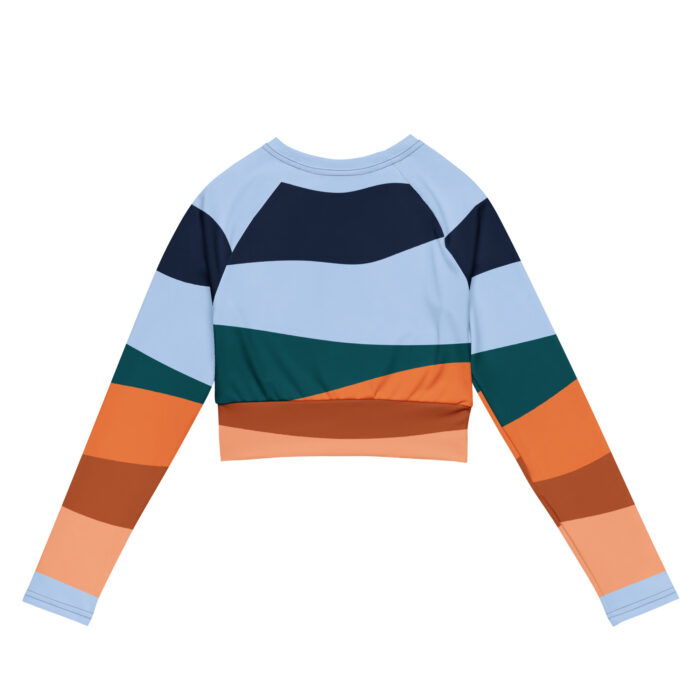 Eco-Friendly Recycled Long-Sleeve Crop Top