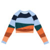 Eco-Friendly Recycled Long-Sleeve Crop Top
