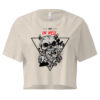 "Stay in Hell" Gothic Skull Crop Top