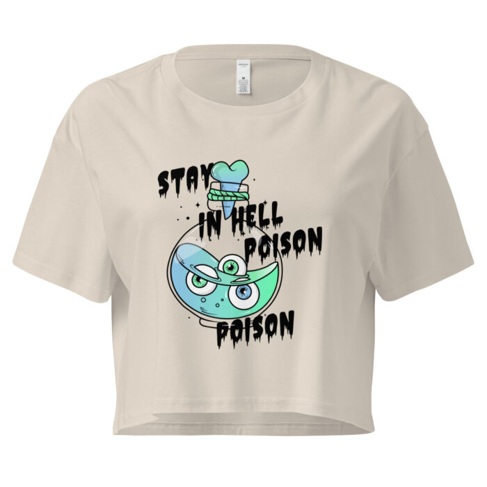 Stay in Hell Poison" Gothic Crop Top