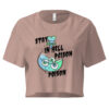 Stay in Hell Poison" Gothic Crop Top