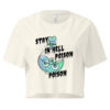 Stay in Hell Poison" Gothic Crop Top