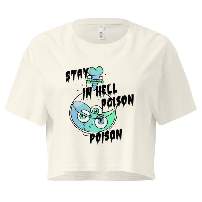 Stay in Hell Poison" Gothic Crop Top