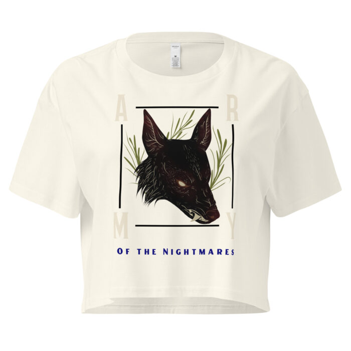 Army of the Nightmares" Gothic Wolf Crop Top