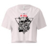 "Stay in Hell" Gothic Skull Crop Top