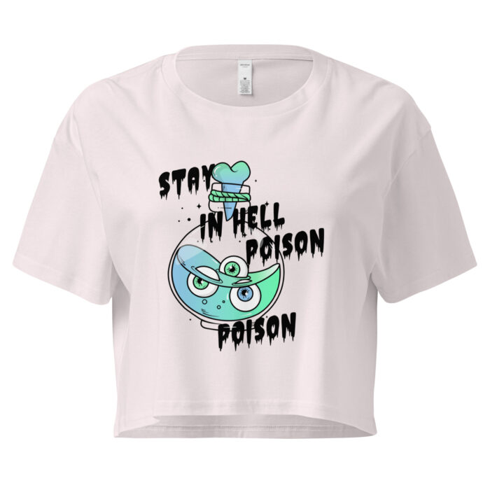 Stay in Hell Poison" Gothic Crop Top