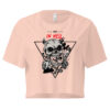 "Stay in Hell" Gothic Skull Crop Top