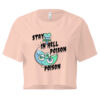 Stay in Hell Poison" Gothic Crop Top