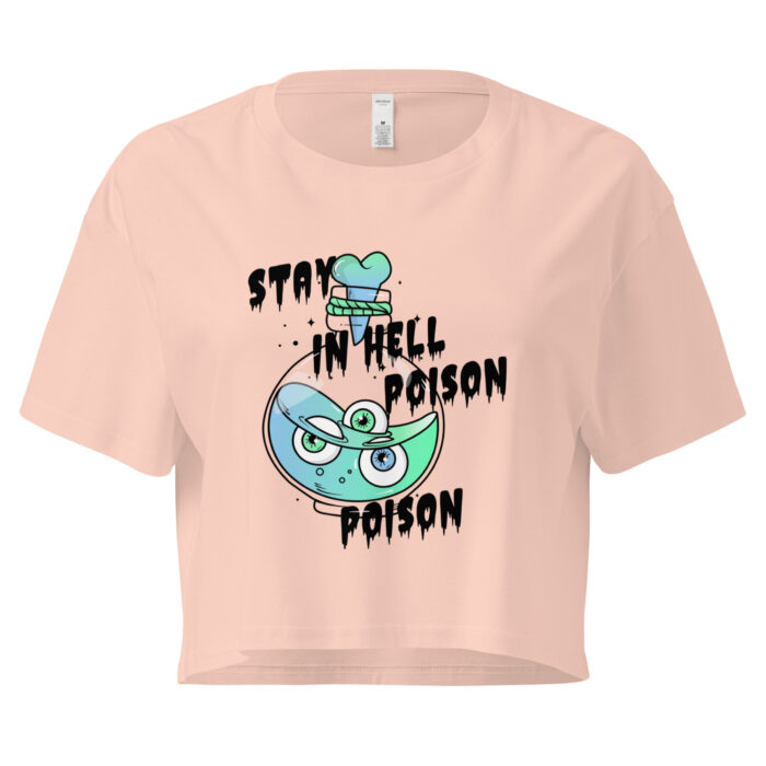 Stay in Hell Poison" Gothic Crop Top