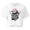 "Stay in Hell" Gothic Skull Crop Top