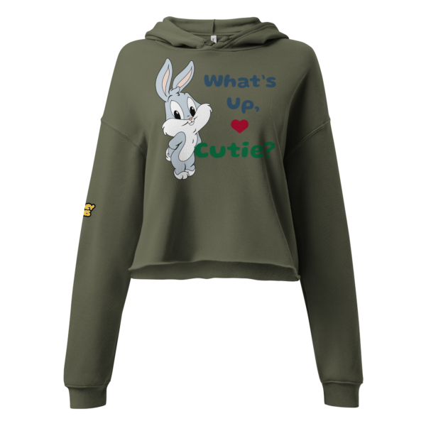 womens-cropped-hoodie-military-green-front-69417076472ff.png Cutie Vibes Cropped Hoodie 🐰💖