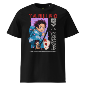 unisex-organic-cotton-t-shirt-black-front-6974dc723cfcc.png Tanjiro Resolve Organic Streetwear T-Shirt