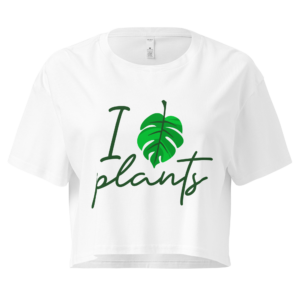 womens-crop-top-white-front-698c2eb5b508c.png Plant Lover Organic Cotton Crop Tee π±