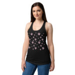 womens-ideal-racerback-tank-top-black-front-698f11d73ec43.jpg Cute Paw Print Womenβs Racerback Tank