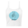 womens-micro-rib-tank-top-solid-white-blend-front-698f0dd0dceed.jpg Minimal Peace Sign Ribbed Tank Top